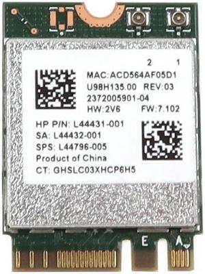 L44431-001_UB Genuine Realtek RTL8822CE M.2 2230 Ngff Wlan Bluetooth 4.2 Wifi Card L44431-001 Laptop Wireless Cards - Wifi