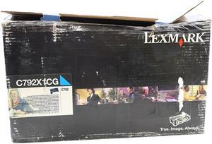 C792X1CG_NOB Lexmark C792E C792DE X792DE X792DTE Laser Printer Cyan Toner Cartridge C792X1CG Ink & Toners