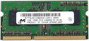 MT8JSF12864HZ Micron 1GB DDR3 PC3-10600 1333MHZ 204-PIN CL9 Sodimm Memory MT8JSF12864HZ-1G4F1 Laptop Memory - OEM