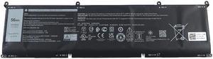 P8P1P_UC Genuine Dell XPS 15 9500 9510 4650MAH 11.4V 56WH 3-CELL LI-ION Battery P8P1P Laptop Batteries