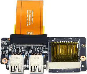 MS-16P7B MSI GL63 MS-16P7 Laptop USB SD Card Reader I/O Board With Cable 607-16P7B-02S I/O Boards- Video Audio USB IR DC TV PWR