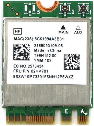 02HK701_UB Realtek RTL8822CE M.2 2230 PCI-E USB Wifi 5 802.11AC Bluetooth 4.2 Card 02HK701 Laptop Wireless Cards - Wifi