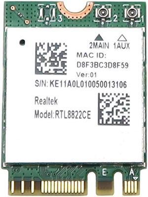 RTL8822CE Realtek M.2 2230 Wifi 5 802.11AC Bluetooth 4.2 Card 00158-19-04076 Laptop Wireless Cards - Wifi
