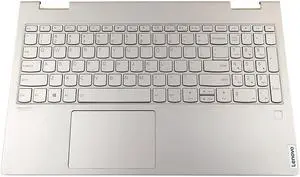 Replacement For Lenovo Yoga C940-14 C940-14IIL Laptop Upper Case Palmrest Keyboard Touchpad Assembly Part 5CB0U44278 Top Cover White