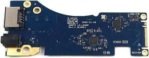 HDQ75 LS-L65DP Dell Alienware M17 R5 AMD Laptop Ethernet RJ-45 Audio I/O Board R02GV 0R02GV I/O Boards- Video Audio USB IR DC TV PWR