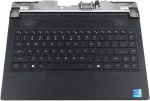 52P24_UA1 052P24 Dell Alienware X14 R1 Black US English Keyboard Palmrest Touchpad Assembly 52P24 Laptop Palmrest Touchpad Assembly