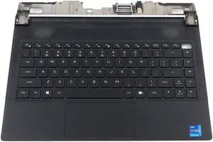 52P24_UB 052P24 Dell Alienware X14 R1 Black US English Keyboard Palmrest Touchpad Assembly 52P24 Laptop Palmrest Touchpad Assembly