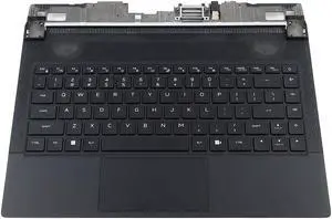 52P24_UB1 052P24 Dell Alienware X14 R1 US English Black Keyboard Palmrest Touchpad Assembly 52P24 Laptop Palmrest Touchpad Assembly
