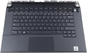 T17R7_UC 0T17R7 Dell Alienware M15 R3 US English Keyboard Palmrest Touchpad Assembly Black T17R7 Laptop Palmrest Touchpad Assembly