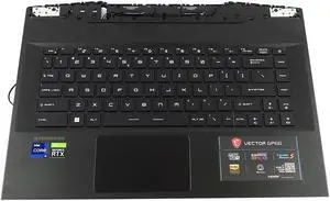 307-544C226-HG0_UC1 MSI Vector GP66 12U MS-1544 Keyboard Palmrest Touchpad Assembly 307-544C226-HG0 Laptop Palmrest Touchpad Assembly