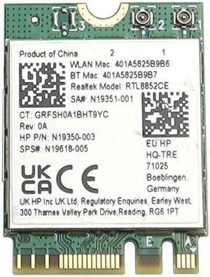 RTL8852CE Realtek M.2 2230 Wifi 802.11AX Bluetooth 5.3 Wireless Card N19350-003 Laptop Wireless Cards - Wifi