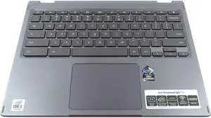 EAZSI003010_UB Acer Chromebook CP713-2W Gray US Keyboard Palmrest Touchpad Assembly EAZSI003010 Laptop Palmrest Touchpad Assembly