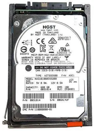 HUC101860CSS200 Hitachi 600GB 2.5" 10000RPM 128MB Cache SAS 12.0GB/S HDD 0B31814 Hard Drives - SAS