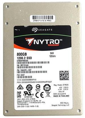 ST800FM0233 Seagate 1200.2 Nytro 800GB 2.5" MLC SAS 12.0GB/S SSD 1NU2P2-007 SSD - Solid State Drives