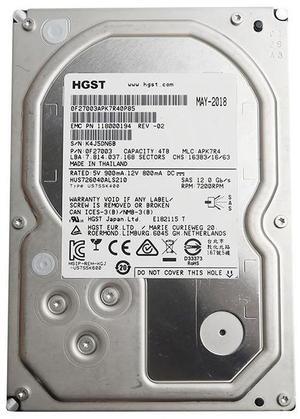 HUS726040ALS210 Hitachi 4TB 3.5" 7200RPM 128MB Cache SAS 12.0GB/S HDD 0F27003 Hard Drives - SAS