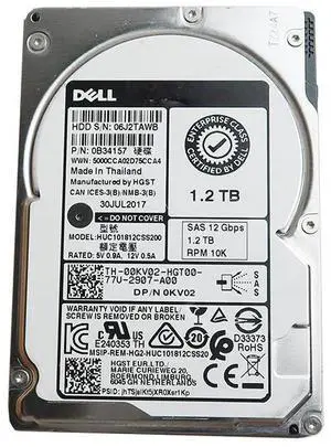 HUC101812CSS200 Hitachi 1.2TB 2.5" 128MB Cache SAS 12.0GB/S HDD 0KV02 0B34157 Hard Drives - SAS