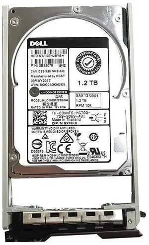 HUC101812CSS204 Hitachi 1.2TB 2.5" 128MB Cache SAS 12.0GB/S HDD 9XNF6 0B33078 Hard Drives - SAS