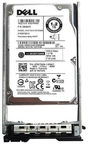 HUC101212CSS600 Hitachi 1.2TB 2.5" 64MB Cache SAS 12.0GB/S HDD T6TWN 0B28470 Hard Drives - SAS