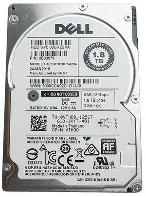 HUC101818CS4204 Hitachi 1.8TB 2.5" 128MB Cache SAS 12.0GB/S HDD Vthdd 0B33079 Hard Drives - SAS
