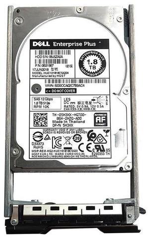 HUC101818CS4204 Hitachi 1.8TB 2.5" SAS 12.0GB/S 128MB Cache HDD 5H3XX 0B31867 Hard Drives - SAS
