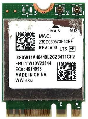 5W10V25844_UC Realtek RTL8852BE M.2 2230 Pcie Wifi 6 802.11AX Bluetooth 5.0 Card 5W10V25844 Laptop Wireless Cards - Wifi