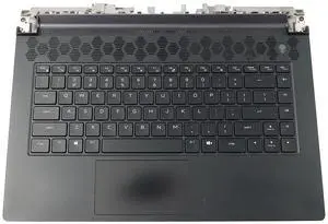Dell Alienware M15 R5 US English Keyboard Palmrest Touchpad Assembly Black 0P3H1 Laptop Palmrest Touchpad Assembly