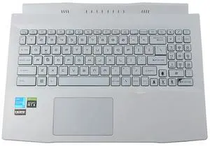 307-582C311-M77_UC1 MSI Sword 15 MS-1584 White Keyboard Palmrest Touchpad Assembly 307-582C311-M77 Laptop Palmrest Touchpad Assembly