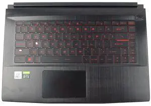 307-6W1C212-Y31_UC3 MSI GF65 Thin MS-16W2 US Keyboard Palmrest Touchpad Assembly 307-6W1C212-Y31 Laptop Palmrest Touchpad Assembly