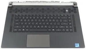 YHR3X_UC3 0YHR3X Dell Alienware X17 R1 R2 Laptop Keyboard Palmrest Touchpad Assembly Black YHR3X Laptop Palmrest Touchpad Assembly