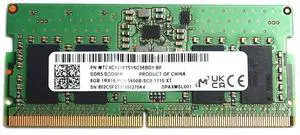 Micron 8GB DDR5 PC5-44800 5600MHZ CL46 1.1V Sodimm Memory MTC4C10163S1SC56BD1 BF Laptop Memory