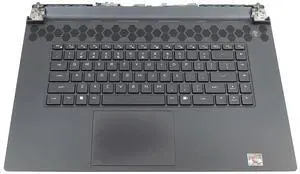 VNRXH_UC6 0VNRXH Dell Alienware M17 R5 R7 Black US Keyboard Palmrest Touchpad Assembly Vnrxh Laptop Palmrest Touchpad Assembly