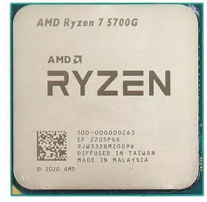 7 5700G AMD Ryzen 3.8GHZ AM4 8 Cores 16 Threads CPU Processor 100-000000263 AMD AM4 Cpus