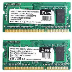 MEMORY KIT JR3SL1600172308-8M*2 COMPATIBLE REPLACEMENT SPARE PART FOR LEVEN 16GB (2X8GB) DDR3 PC3-12800 1600MHZ SODIMM