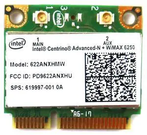 619997-001_UA Intel Centrino ADVANCED-N 6200 Wifi 802.11A/G/N PCI-EXPRESS Card 619997-001 Laptop Wireless Cards - Wifi