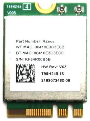 WIFI CARD RZ606 COMPATIBLE REPLACEMENT SPARE PART FOR MEDIATEK MT7921K 6E 802.11AX PCIE M.2 2230 BLUETOOTH 5.0