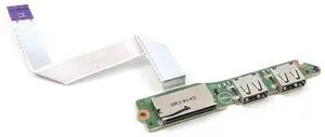 Genuine Dell G3 15 3590 Series USB Card Reader I/O Board With Cable V75C6 0V75C6 I/O Boards- Video Audio USB IR DC TV PWR