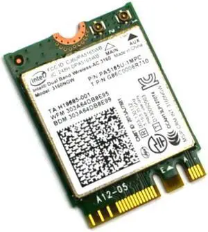 3160NW G86C0006R710 Intel Toshiba Satellite Dual Band WIRELESS-AC 3160 Wifi Card PA5165U-1MPC Laptop Wireless Cards - Wifi
