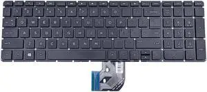 PK131O25A00 2B-AA401C210 HP 15 17 Notebook Series English Black Laptop Keyboard Laptop Keyboards - OEM