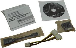 PNY Hdmi TO Mini Cable 6-PIN Dual 4-PIN Power & DVI VGA Adapter Adapters - VGA Hdmi DVI DP RCA & S-Video