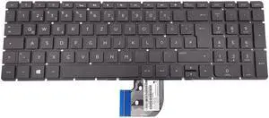 HPM15L86DOJ4421 490.08C07 Genuine HP Pavilion 15-BD German DE Backlit Laptop Keyboard HPM15L8 852042-041 Laptop Keyboards - OEM