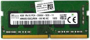 HMA851S6CJR6N-VK_UB SK Hynix 4GB 1RX16 DDR4 Sodimm PC4-21300 2666MHZ Laptop Memory HMA851S6CJR6N-VK Laptop Memory - OEM