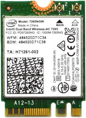 H71261-002_UB Intel 7265NGW M.2 2230 Pcie Wifi 802.11AC Bluetooth 4.0 Wireless Card H71261-002 Laptop Wireless Cards - Wifi
