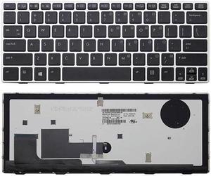 New US Layout Replacement   Laptop backlit Keyboard (With Frame) For HP EliteBook revolve 810 G1 G2 G3 Light Backlight Black Notebook US