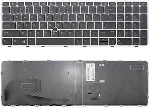 New US Layout Replacement   Laptop Keyboard (With Frame) For HP EliteBook 755 G3 850 G3 ZBook 15u G3 821194-001 836621-001 SN9145PS 6037B0113701 819898-001 SG-81110-XUA