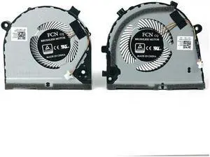 One pair New 4 pin Laptop CPU GPU cooling Fan for Dell G3 3579 G3-3579 3779 G5 5587 G5-5587  fan cooler FKB7 OJWMFV  DC28000KVF0 DFS551205ML0T TP  FKB6 OTJHF2 DC28000KUF0 DFS481105F20T EP