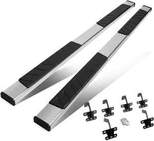 For 2019 to 2021 Dodge Ram 1500 Quad / Extended Cab Pair 5" Stainless Steel Side Step Nerf Bar Running Boards 20