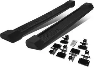 For 2018 to 2021 Jeep Wrangler JL Unlimited 4-Door Pair of 6 Inches Matte Black Side Step Nerf Bar Running Boards 19 20