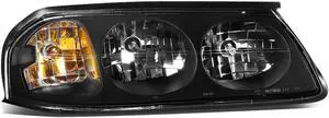 DNA Motoring OEM-HL-0036-R For 2000 to 2005 Chevy Impala 1PC Factory Style Driving Headlight Headlamp Assembly Right / Passenger Side 01 02 03 04 GM2503201