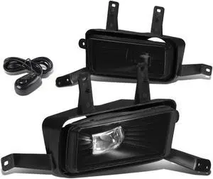 DNA Motoring FL-ZTL-265-SM For 2015 to 2017 Chevy Suburban Tahoe GMC Yukon Xl LED Fog Light Lamp+Switch Smoked Lens 16