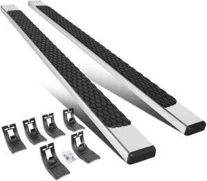 For 2009 to 2021 Dodge Ram Extended / Quad Cab 5" Stainless Steel Flat Side Step Nerf Bar Running Boards 11 12 13 14 15 16 17 18